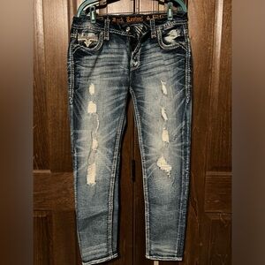 Rock Revival Fiery Red Easy Skinny Jeans